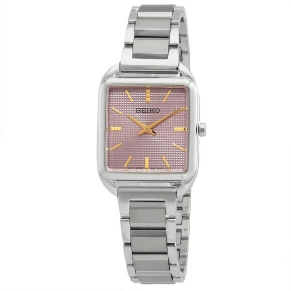 NWT Seiko Fashion Ladies Quartz Steel Authentic Watch - Picture 1 of 3